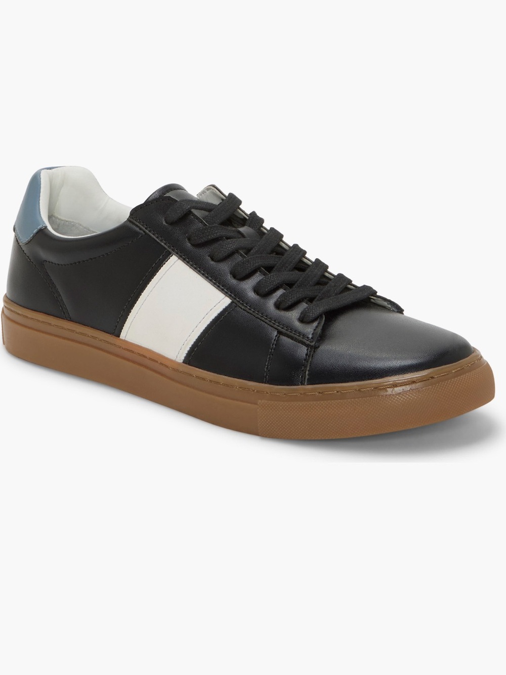 Vince Camuto eirik Black/off white Leather Sneakers mens 10
